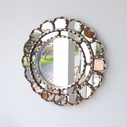 "Peruvian Mirrors ""Armoniosa 30cm Silver" - thumbnail 2