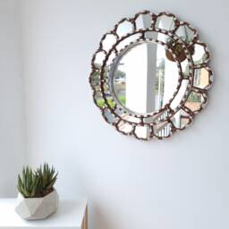 "Peruvian Mirrors ""Armoniosa 30cm Silver" - thumbnail 3