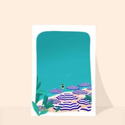 Illustration Of A Paper Poster Italian Beach - thumbnail 3