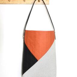 Wall Hanging Storage Basket/ Home Decor/Planter Witch Boho Quilted Cotton Housewarming Gift Quilt Pouch - thumbnail 4