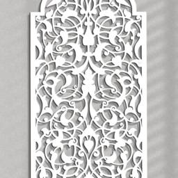 3D Stylish Wood Wall Art Decor, Moroccan, Arabic Openwork Arabic Ornament, Arch, Frame, Decorative Wooden Panel, Gift - thumbnail 2