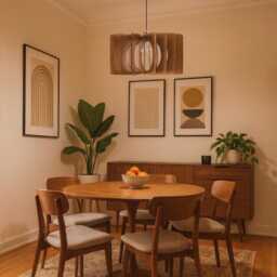 Wooden Ceiling Light, Pendant Lamp, Wood Chandelier, Handmade Kitchen Island, Mid Century Design, Living Room Nordic Style - thumbnail 3