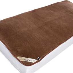Camel Merino Wool Mattress Topper, Bed Sheet With Corner Straps , Reversible Cotton Side , All Seasons Double King Comforter - thumbnail 2