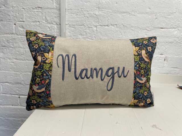William Morris Strawberry Thief Tapestry Mother's Gift, Personalised Cushion, Gift For Mum - image 1