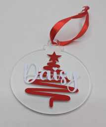 Personalised Christmas Bauble, Tree Decoration, Custom Stocking Filler, Decor