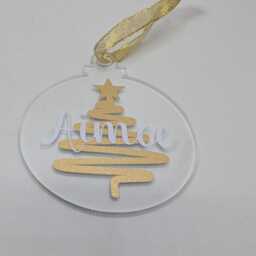 Personalised Christmas Bauble, Tree Decoration, Custom Stocking Filler, Decor - thumbnail 4