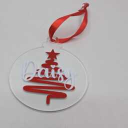 Personalised Christmas Bauble, Tree Decoration, Custom Stocking Filler, Decor - thumbnail 2