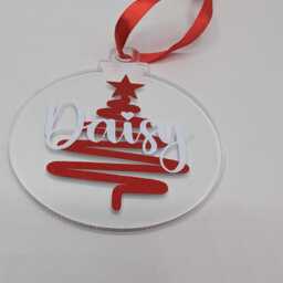Personalised Christmas Bauble, Tree Decoration, Custom Stocking Filler, Decor - thumbnail 3