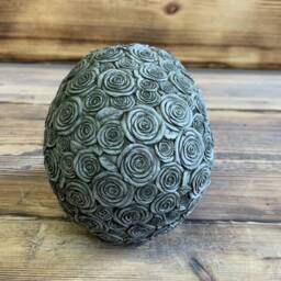 Stone Garden Full Rose Skull Gothic Human Head Ornament Statue - thumbnail 3