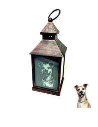 Engraved Photo Lantern, Led Candle, Etched Pictures, Personalised, Family, Dog, Wedding, Mother's Day Gift, Memorial, Anniversary, Pet