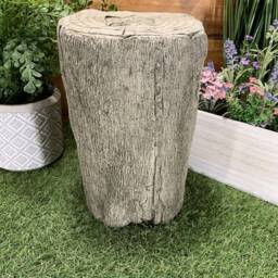 Stone Garden Green Man Tree Stump Plinth Concrete Ornament - thumbnail 4