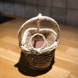 Wine Rack Basket Rattan For Gift Made Of Jute And - thumbnail 3