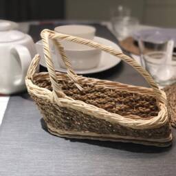 Wine Rack Basket Rattan For Gift Made Of Jute And - thumbnail 2