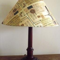 Vintage Paris Postcard Lampshade Eiffel Tower Decoupage - thumbnail 4