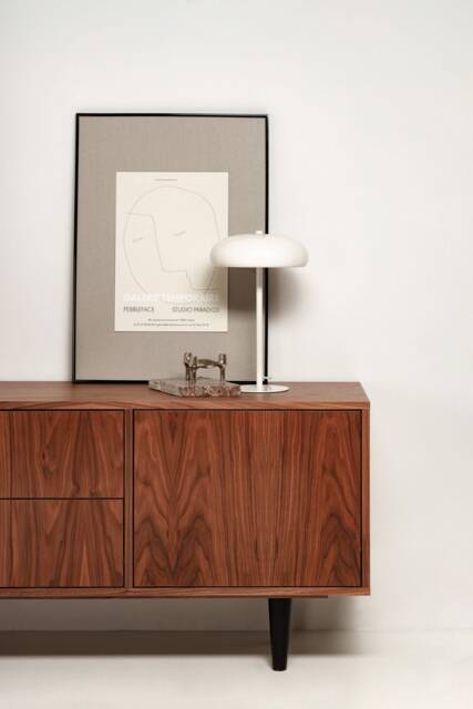 "Sideboard, Tv Cabinet, Stand Walnut Veneer 4 Drawers & Doors ""Veronica" - image 1