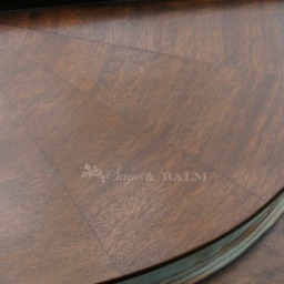 Sold - Blue Antique Shabby Chic Chalk Painted Distressed Vanity Desk, Lady's Desk Dressing Table, Mahogany - thumbnail 4