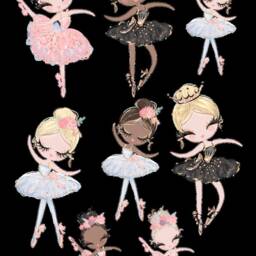 Nursery Prints - Unicorn, Swan & Ballerina Prints. Set Of 3 Pretty Pink Nursery Girls Room Decor Wall Art Gift - thumbnail 3