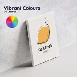 Minimalist Lemon Fruit Juice Bar Line Art Canvas Wall Print Decor Picture Ready To Hang - thumbnail 4