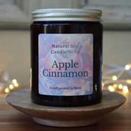 Apple Cinnamon Candle, Luxury Home Fragrance Gift - thumbnail 1