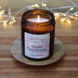 Apple Cinnamon Candle, Luxury Home Fragrance Gift - thumbnail 3