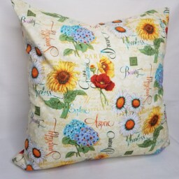 Inspirational Quotes Pillow Cover, 16x16 Decorative Pillow, Toss Home Decor, Summer, Spring Give Thanks, Joyful - thumbnail 2