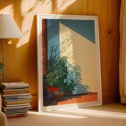Japanese Botanical Wall Art Print Hasui Kawase Style - Minimalist Nature Poster - thumbnail 2