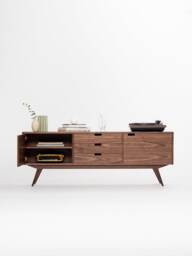 Heim - Sideboard, Credenza, Dresser, Commode Made Of Black Walnut - thumbnail 1