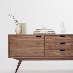 Heim - Sideboard, Credenza, Dresser, Commode Made Of Black Walnut - thumbnail 3