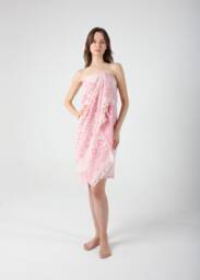 Pink Mandala Jacquard Turkish Beach Towel, Cotton Blanket, Cover Up, Wedding Sarong, Bridesmaid Gift, Travel Towel