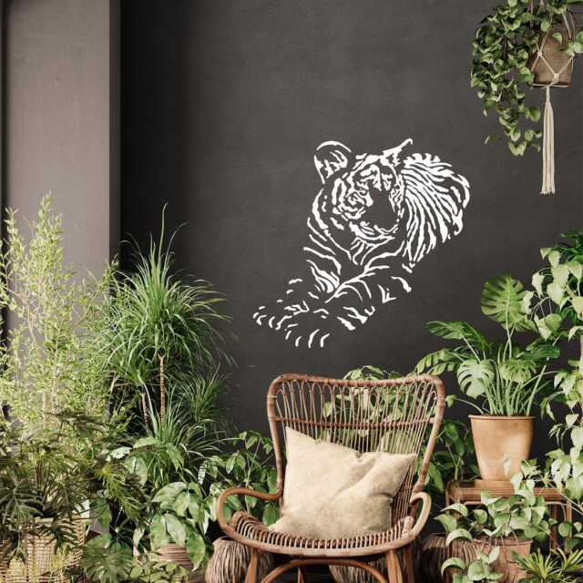 Wall Stencils Large Size Airbrush Stencil Template Tiger Animal For Diy Decor - image 1