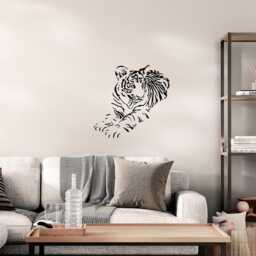 Wall Stencils Large Size Airbrush Stencil Template Tiger Animal For Diy Decor - thumbnail 2