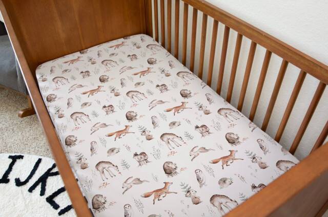 Woodland Hedgehog, Fox & Deer Bedding, Duvet Covers, Fitted Sheets, Children's Room Decor, Kids Bedding - image 1
