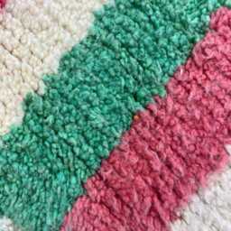Multicolor Berber Rug Handmade Moroccan Wool Area Rug - thumbnail 4