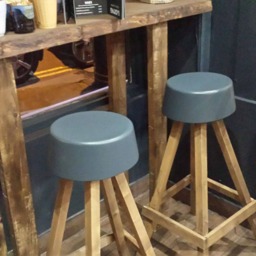 Bespoke Rustic Wooden Bar Stool Kitchen Breakfast Seating - thumbnail 2