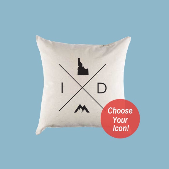 Idaho ID Home State Canvas Pillow Or Cover - image 1