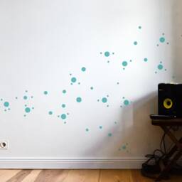 Soap Bubble Girl Wall Decal Diy - Dots Decals, Soap Bubbles, Banksy Stencil Sticker, Graffiti, Urban Interior, Berlin Design - thumbnail 2