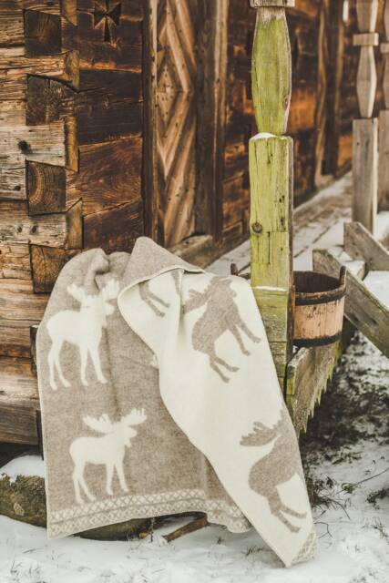 Multiple Colors Wool Blanket Natural New Zealand 130x200cm, Double-Sided, Reversible Blanket, Throw Plaid Warm, Moose Gift - image 1