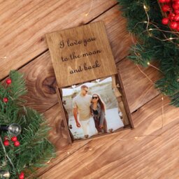 Christmas Gift - Anniversary For Boyfriend 12 Reasons Why I Love You With Acrylic Photo Wooden Personalized Sentimental Wife Gifts - thumbnail 2