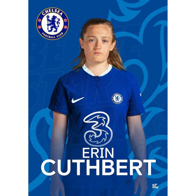 Chelsea Women Fc Cuthbert 22/23 Headshot Poster - Officially Licensed Product A3/A4