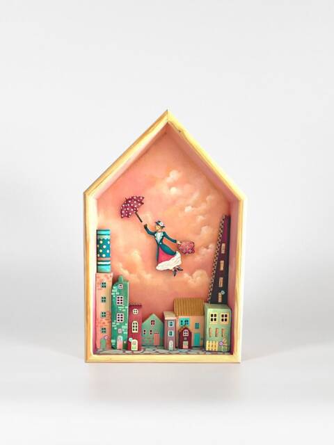 3D Handcrafted Shadow Box Wall Art Decor - image 1
