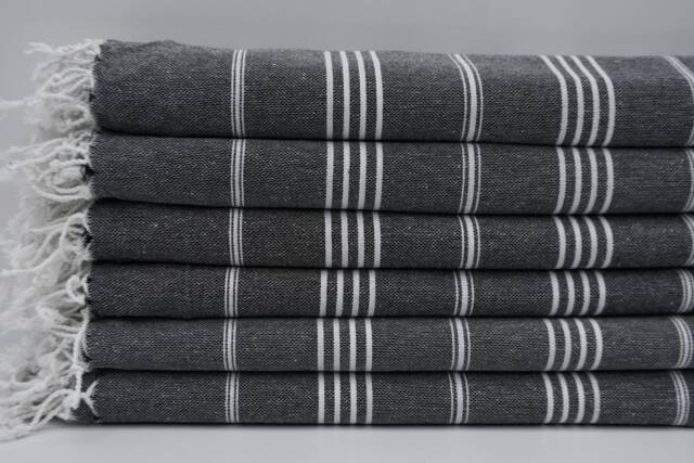 "Turkish Towel, Striped Towel, Beach Towel, Handmade Towel, Cotton Towel, 40""x70" - image 1
