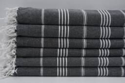 "Turkish Towel, Striped Towel, Beach Towel, Handmade Towel, Cotton Towel, 40""x70" - thumbnail 1
