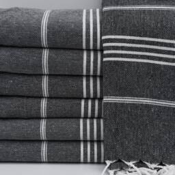 "Turkish Towel, Striped Towel, Beach Towel, Handmade Towel, Cotton Towel, 40""x70" - thumbnail 3