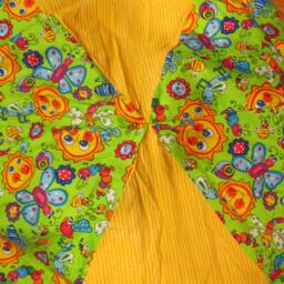 Springtime - Green Bug/Sun Bean Bag Cover Under 75 Butterflies, Bees, Caterpillars, Rainbows, Sunshine, Green, Yellow, Blue, Etsy Kids - thumbnail 2