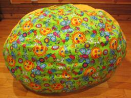 Springtime - Green Bug/Sun Bean Bag Cover Under 75 Butterflies, Bees, Caterpillars, Rainbows, Sunshine, Green, Yellow, Blue, Etsy Kids