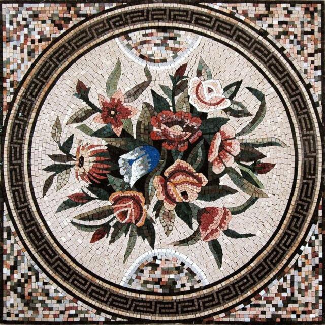 Greek-Roman Assorted Floral Mosaic