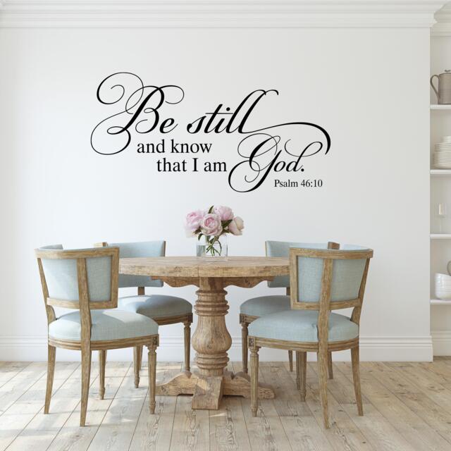Be Still & Know Wall Decal Christian Bible Verse Vinyl Decor - image 1