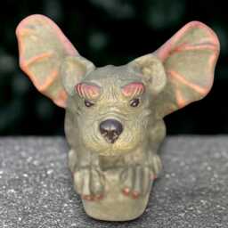 Concrete Bat Statue Stone Flying Decoration Horror Gargoyle Creature Spooky Garden Ornament Handmade Sculpture Decor - thumbnail 3