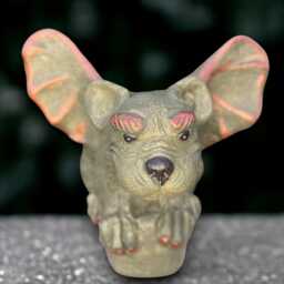 Concrete Bat Statue Stone Flying Decoration Horror Gargoyle Creature Spooky Garden Ornament Handmade Sculpture Decor - thumbnail 1