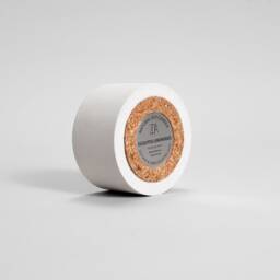 White Concrete Candle - Parvi Organic Coconut Soy Wax Candles Concrete Vessel Beton Scented -Eco Friendly -Reusable Container - thumbnail 2